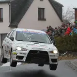 Knapp geschlagen: Ruben Zeltner im Mitsubishi Lancer R4
