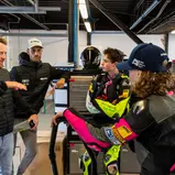 Stefan Nebel, Lukas Tulovic im Gespräch mit Thias Wenzel und Anina Urlaß (Foto: Markus Toppmöller)