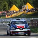 Der Showstart in Eisenach ist gigantisch: Carsten Mohe im Renault Clio R3T
