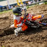 Ryan Oppliger baute mit einem Doppelsieg die Führung im ADAC MX junior Cup 85 aus