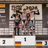 #91 Jaden Immanuel / F.Koch Rennsp./ADAC WTB e.V / Honda, #41 Fillin Lorenz / AMC Sachsenring e. V. im ADAC / Honda, #96 Collin Langer / AMC Sachsenring e. V. im ADAC / KTM, ADAC Junior Cup Sachsenring (Foto: Dino Eisele)