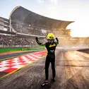 Großer Jubel bei Thomas Preining nach seinem Titelgewinn in Hockenheim