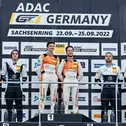 Das Podium der ADAC GT4 Germany vom Sonntag