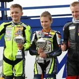 Einsteiger Viertaktklasse, Ondrej Vostatek (Mitte), Paul Fröde (links), Jan-Ole Jähnig (rechts)
