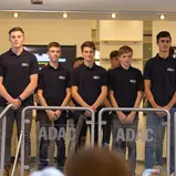 ADAC Stiftung Sport, Präsentation, Essen Motor Show, Motocross: Maximilian Spies, Constantin Piller, Simon Längenfelder, Valentin Kees, Lion Florian (v.l.)