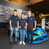 ADAC Stiftung Sport, Präsentation, Essen Motor Show, GT und Tourenwagen: Marius Zug, Max Hesse, Jan Philipp Springob (v.l.)