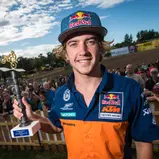 Joshia Natzke ( KTM / Neuseeland ) auf seiner Maschine im ADAC MX Youngster Cup