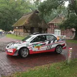 DRM, ADAC Rallye Masters 2019, 4. Lauf, ADAC Rallye "Rund um die Sulinger Bärenklaue", Martin Schütte, Mitsubishi Lancer Evo 7