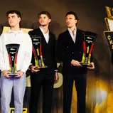 Tim Zimmermann, Leyton Fourie, Finn Zulauf, Felix Hirsiger, Thomas Voss (v-l)