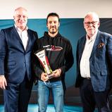 Dr. Claudius Leibfritz (Vorstand ADAC SE), Gabriele Piana, Dr. Hilmar Siebert (Vizepräsident ADAC e.V.), ADAC GT4 Germany Gala, Hockenheim
