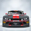 Das Design mit den roten Streifen ist eine Hommage an den letzten Ford Mustang in der DTM (Foto: HRT Ford Performance)