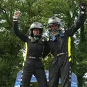 Der siebte Streich: Mit ihrem zweiten Saisonsieg machten Timo Schulz und Maresa Lade vorzeitig den JERC-Titel für das ADAC Opel Rally Junior Team klar