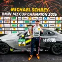Im Jahr 2026 erstmals vom ADAC ausgerichteten BMW M2 Cup setzte sich Michael Schrey durch