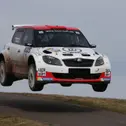 Hat im Erzgebirge noch eine Rechnung offen: Mark Wallenwein im Skoda Fabia S2000