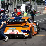 #91 Wimmer Werk Motorsport / Egor Litvinenko / Oskar Dix / Porsche 718 Cayman GT4 RS CS / Norisring