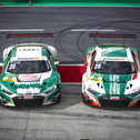 Neuer Look: die beiden Land-Audi R8 LMS