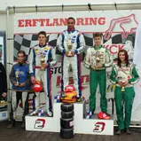 ADAC Kart Masters Kerpen Siegerehrung KF2 Rennen 2