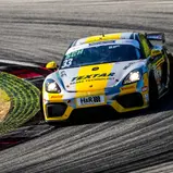 #33 / Black Falcon Team Textar / Porsche 718 Cayman GT4 CS MR / Daniel Schwerfeld / Axel Sartingen