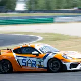 #71 Wimmer Werk Motorsport / David Lackner / Philipp Dietrich / Porsche 718 Cayman GT4 RS CS / Dekra Lausitzring