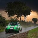 Entschieden das DRM Historic Klassement der ADAC Cimbern Rallye für sich: Andreas Dahms und Paul Schubert