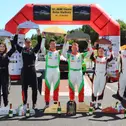 Das Podium der ADAC Cosmo Rallye Thüringen