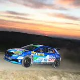 Julius Tannert und sein Co-Pilot Pirmin Winklhofer liegen nach Tag eins bei der 60. ADAC Rallye Erzgebirge vorn