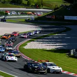 Die beiden Ford Mustang GT3 des Haupt Racing starteten aus der ersten Reihe