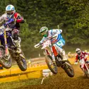 ADAC MX Masters, Aichwald, Stephan Büttner ( Yamaha / Deutschland ), Calvin Vlaanderen ( KTM / Niederlande ) und Thomas Kjer Olsen ( Honda / Dänemark )