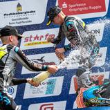 Patriks Cirulis ( Lettland / Husqvarna / SCHMICKER SILVE RACING ) und Martins Cirulis ( Lettland / Husqvarna / SCHMICKER SILVE RACING ) beim ADAC MX Junior CupPatriks Cirulis ( Lettland / Husqvarna / SCHMICKER SILVE RACING ) und Martins Cirulis ( Lettland