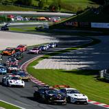 Die beiden Ford Mustang GT3 des Haupt Racing starteten aus der ersten Reihe