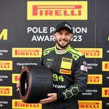 Pirelli Pole Position Award, Qualifying Samstag, #94 Franck Perera (FRA / Lamborghini Huracán GT3 Evo2 / SSR Performance), Oschersleben