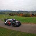 Sébastien Ogier (Toyota GR Yaris Rally1) bleibt auch nach der Freitagsetappe der Central European Rally in Führung