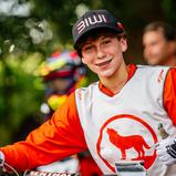 Ryan Oppliger hat gut Lachen: der Schweizer fuhr in der Tabelle einen großen Vorsprung im ADAC MX Junior Cup 85 heraus