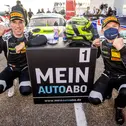 Ammermüller und Jaminet (v. l.) holten den ersten Porsche-Sieg in Sachsen