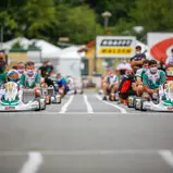Jakob Bergmeister fuhr beim verspäteten Saisonauftakt des ADAC Kart Masters aufs Podest