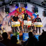 Die Gewinner der ADAC MX Masters Teamwertung (v.l.): Marco Schmicker, Kevin Gödderz, André Sarholz