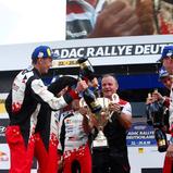 ADAC Rallye Deutschland, Toyota Gazoo Racing WRT, Sebastian Marschall, Kris Meeke, Martin Järveoja, Tommi Mäkinen, Ott Tänak, Miikka Anttila, Podium