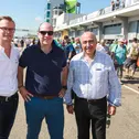 Soutschka mit Smith und Papadopoulos (v.l.) 