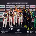 Das Samstagspodium der ADAC GT4 Germany auf dem Hockenheimring