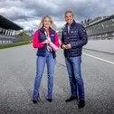 Anna Grubeck (Head of BWT Sportsponsoring) und Dr. Gerd Ennser (ADAC Sportpräsident)