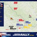 Rund 310 WP-Kilometer umfassen die Wertungsprüfungen der Central European Rally in diesem Jahr. Erstmals absolviert die WRC dabei am Freitag Prüfungen in drei unterschiedlichen Ländern