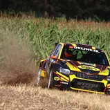 DRM, ADAC Rallye Masters 2019, 4. Lauf, ADAC Rallye "Rund um die Sulinger Bärenklaue", Kevin van Deijne, Skoda Fabia R5