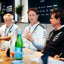 Wolfgang Dürheimer, Ola Källenius, Toto Wolff (Foto: Wolfgang Wilhelm)