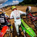 Bradley Mesters ( Niederlande / Kawasaki / F&H Racing Shop-HMX ) beim ADAC MX Junior Cup 125