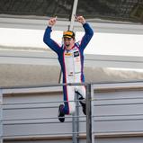 Der ehemalige Förderpilot David Beckmann fuhr in Monza einen Start-Ziel-Sieg in der GP3 ein