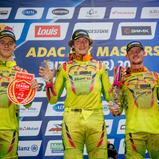 Starke Teamleistung: in Bitche stand Fredsoe mit seinen Teamkolegen Greutmann (m.) und Owens (r.) auf dem Podium