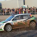 Kämpft um die DRM-Führung: Fabian Kreim im Skoda Fabia R5
