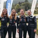 Heimspiel für die FFSA Ladies: Manon Perrin, Alizée Pottier, Emma Chalvin, Emy Ailloud-Perraud (v.l.n.r.)