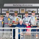 Das Podium im Samstagsrennen der ADAC GT4 Germany auf dem Norisring
