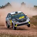 Schnell und kontrolliert: Carlbergs Corsa Rally4 kam ohne Blessuren durch die harte Rallye